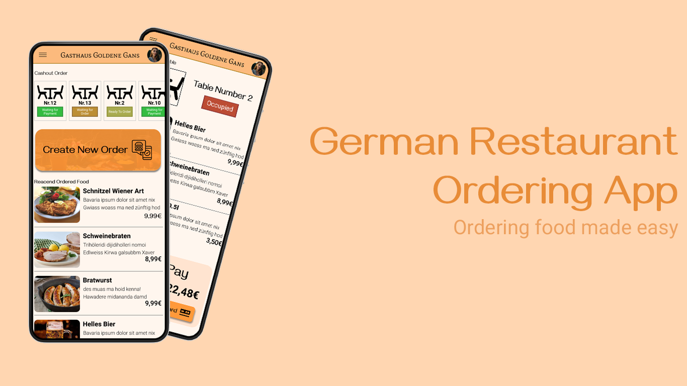 German Restaurant Ordering App
